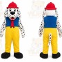 Yellow Dog Mascot Costume with Custom Logo