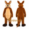 Brown Kangaroo Mascot Costume with Custom Logo Brown Kangaroo Mascot Costume with Custom Logo