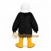 Black Eagle Mascot Costume with Custom Logo Black Eagle Mascot Costume with Custom Logo