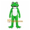 Green Frog Mascot Costume with Custom Logo Green Frog Mascot Costume with Custom Logo