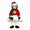 Red Penguin Mascot Costume with Custom Logo Red Penguin Mascot Costume with Custom Logo