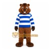 Brown Beaver Mascot Costume with Custom Logo Brown Beaver Mascot Costume with Custom Logo