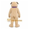 Tan Dog Mascot Costume with Custom Logo Tan Dog Mascot Costume with Custom Logo
