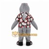 Gray Shark Mascot Costume with Custom Logo Gray Shark Mascot Costume with Custom Logo