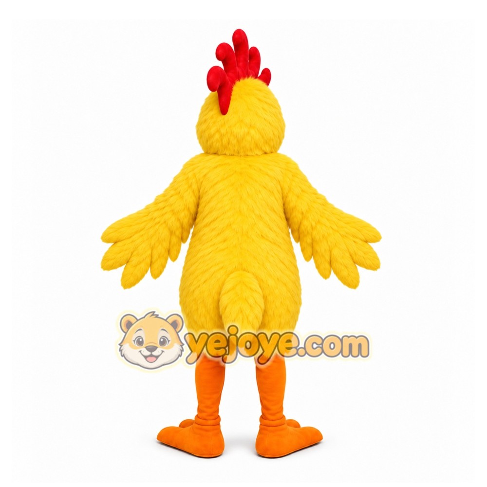 Yellow Chicken Mascot Costume with Custom Logo Yellow Chicken Mascot Costume with Custom Logo