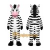 White Zebra Mascot Costume with Custom Logo White Zebra Mascot Costume with Custom Logo