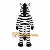 White Zebra Mascot Costume with Custom Logo White Zebra Mascot Costume with Custom Logo