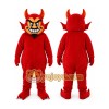Red Devil Mascot Costume with Custom Logo Red Devil Mascot Costume with Custom Logo