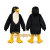 Black Eagle Mascot Costume with Custom Logo Black Eagle Mascot Costume with Custom Logo