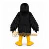 Black Eagle Mascot Costume with Custom Logo Black Eagle Mascot Costume with Custom Logo