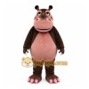 Brown Hippopotamus Mascot Costume with Custom Logo Brown Hippopotamus Mascot Costume with Custom Logo