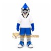 Blue Bird Mascot Costume with Custom Logo Blue Bird Mascot Costume with Custom Logo