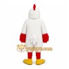 White Chicken Mascot Costume with Custom Logo White Chicken Mascot Costume with Custom Logo