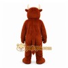 Brown Bull Mascot Costume with Custom Logo
