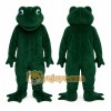 Green Frog Mascot Costume with Custom Logo Green Frog Mascot Costume with Custom Logo
