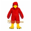 Red Bird Mascot Costume with Custom Logo
