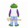Green Frog Mascot Costume with Custom Logo Green Frog Mascot Costume with Custom Logo
