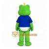 Green Frog Mascot Costume with Custom Logo Green Frog Mascot Costume with Custom Logo