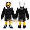 Black Eagle Mascot Costume with Custom Logo Black Eagle Mascot Costume with Custom Logo