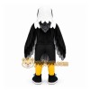 Black Eagle Mascot Costume with Custom Logo Black Eagle Mascot Costume with Custom Logo