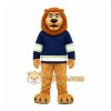 Brown Lion Mascot Costume with Custom Logo Brown Lion Mascot Costume with Custom Logo
