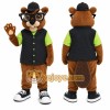 Brown Beaver Mascot Costume with Custom Logo Brown Beaver Mascot Costume with Custom Logo