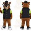 Brown Beaver Mascot Costume with Custom Logo