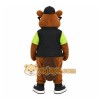 Brown Beaver Mascot Costume with Custom Logo Brown Beaver Mascot Costume with Custom Logo