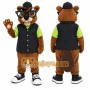 Brown Beaver Mascot Costume with Custom Logo