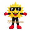 Yellow Sun Mascot Costume with Custom Logo