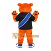 Orange Bear Mascot Costume with Custom Logo Orange Bear Mascot Costume with Custom Logo