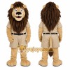 Brown Lion Mascot Costume with Custom Logo Brown Lion Mascot Costume with Custom Logo