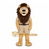 Brown Lion Mascot Costume with Custom Logo Brown Lion Mascot Costume with Custom Logo