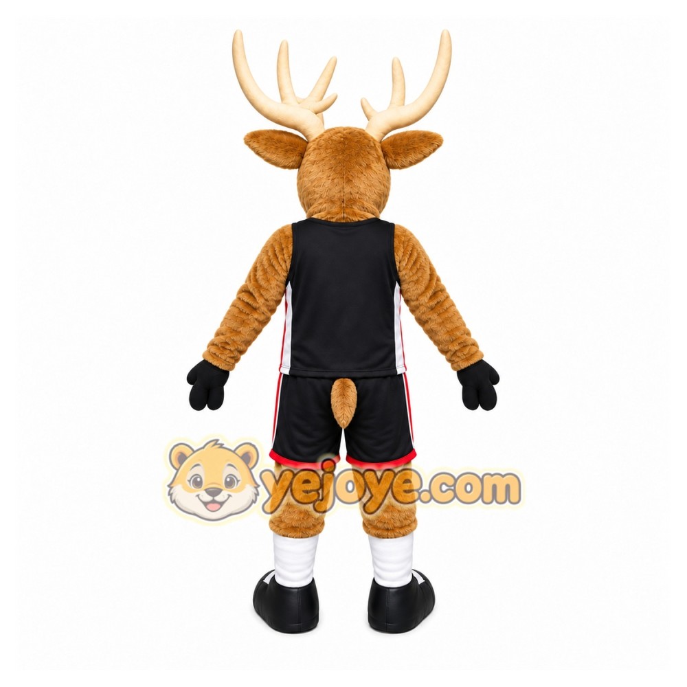 Brown Deer Mascot Costume with Custom Logo Brown Deer Mascot Costume with Custom Logo