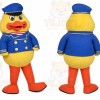 Yellow Duck Mascot Costume with Custom Logo