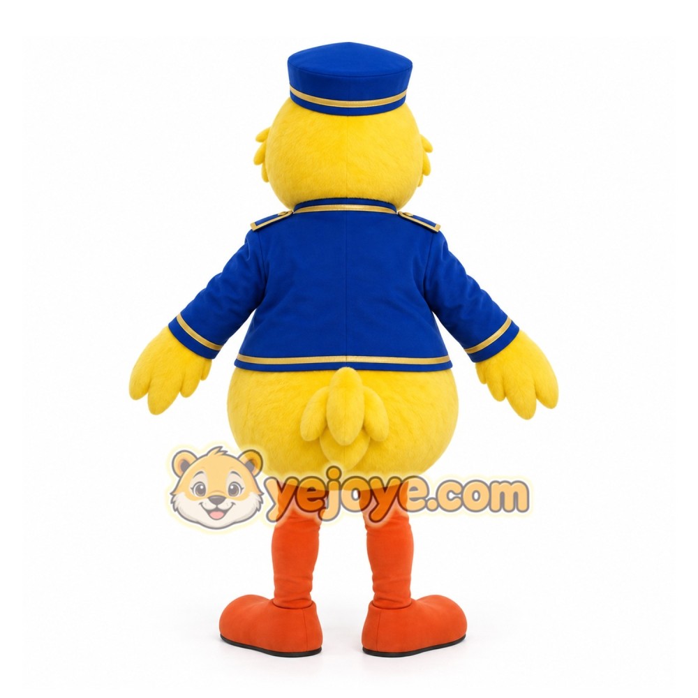 Yellow Duck Mascot Costume with Custom Logo Yellow Duck Mascot Costume with Custom Logo