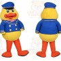 Yellow Duck Mascot Costume with Custom Logo