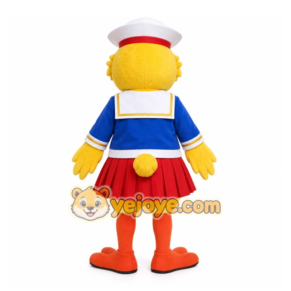 Yellow Duck Mascot Costume with Custom Logo Yellow Duck Mascot Costume with Custom Logo