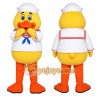 Yellow Duck Mascot Costume with Custom Logo Yellow Duck Mascot Costume with Custom Logo