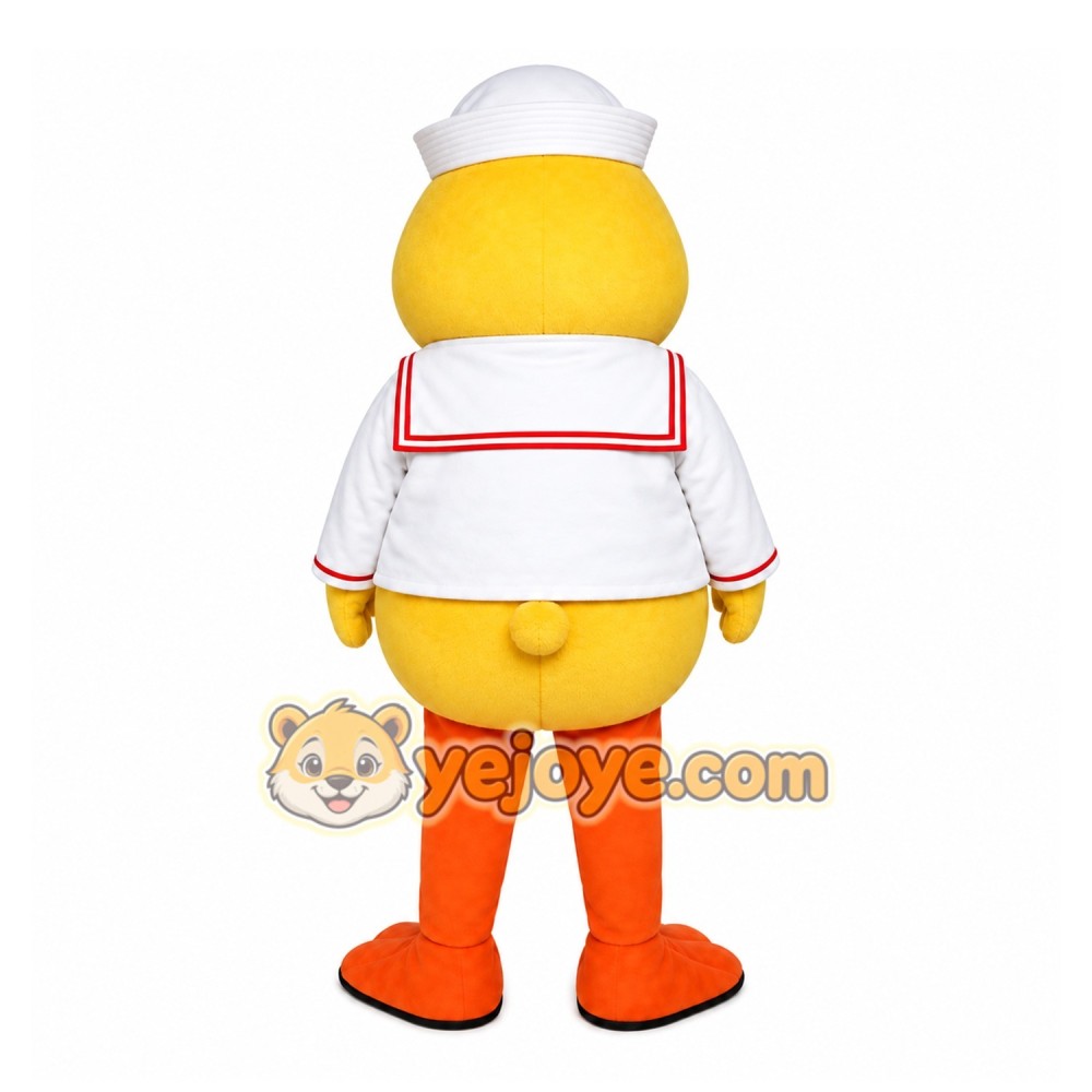 Yellow Duck Mascot Costume with Custom Logo Yellow Duck Mascot Costume with Custom Logo