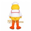 Yellow Duck Mascot Costume with Custom Logo Yellow Duck Mascot Costume with Custom Logo