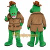 Green Alligator Mascot Costume with Custom Logo Green Alligator Mascot Costume with Custom Logo
