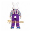 White Rabbit Mascot Costume with Custom Logo White Rabbit Mascot Costume with Custom Logo