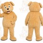 Brown Dog Mascot Costume with Custom Logo
