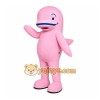 Pink Dolphin Mascot Costume with Custom Logo Pink Dolphin Mascot Costume with Custom Logo