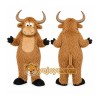 Brown Bull Mascot Costume with Custom Logo Brown Bull Mascot Costume with Custom Logo