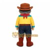 Yellow Cowboy Mascot Costume with Custom Logo Yellow Cowboy Mascot Costume with Custom Logo