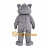 Gray Cat Mascot Costume with Custom Logo Gray Cat Mascot Costume with Custom Logo