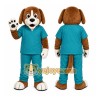 Brown Dog Mascot Costume with Custom Logo Brown Dog Mascot Costume with Custom Logo