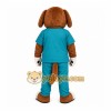 Brown Dog Mascot Costume with Custom Logo Brown Dog Mascot Costume with Custom Logo